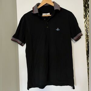 Vivienne Westwood Black Polo Shirt Men Size L